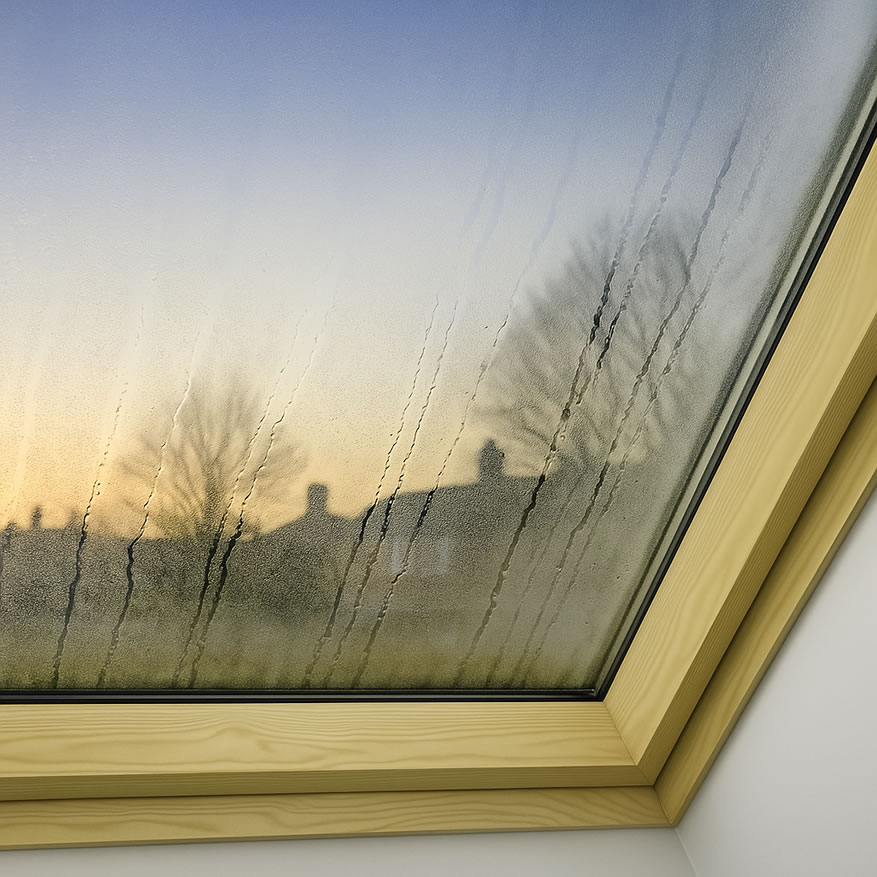 condensation and mould on velux roof window